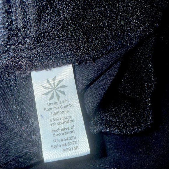 Athleta Dipper Pants Black Nylon Hiking tactical cargo 10 Long Tall 34” inseam - Picture 4 of 11